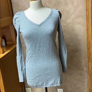 Violet Ray Fitted Grey Sweater